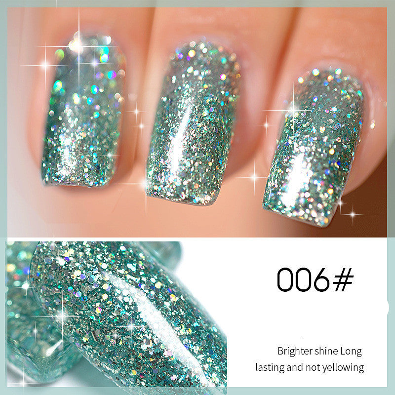 Flash-Nagellack, neuer Super-Flash-Micro-Diamond-Nagel-Shop, spezielle Pailletten