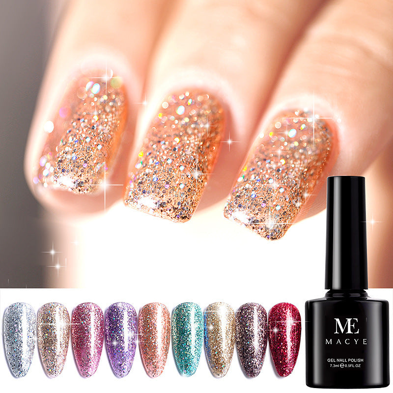 Flash-Nagellack, neuer Super-Flash-Micro-Diamond-Nagel-Shop, spezielle Pailletten