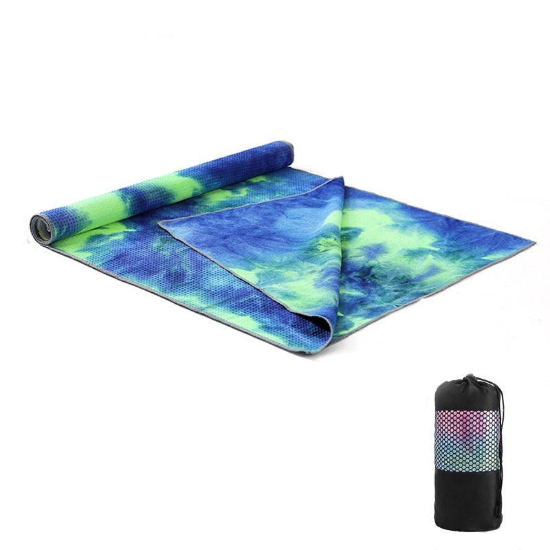 Tie-Dye Printing Yoga Blanket Widening Pad Towel Particle Yoga Drape