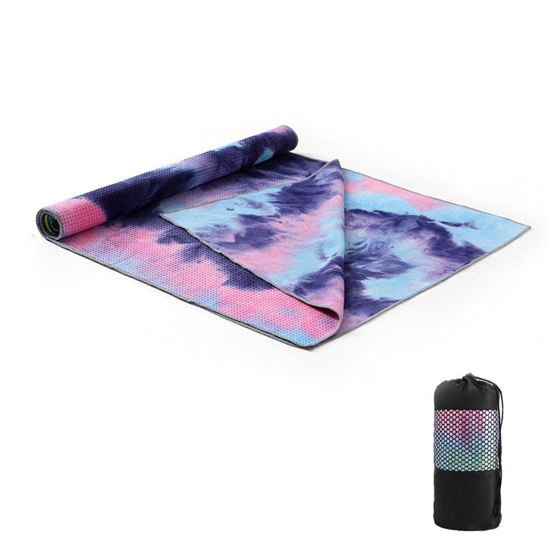 Tie-Dye Printing Yoga Blanket Widening Pad Towel Particle Yoga Drape