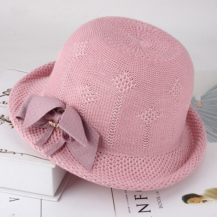 Women'S Hats Korean Version Of The Fashion Alice Along The Flower Knitted Women'S Hats Sun Hats