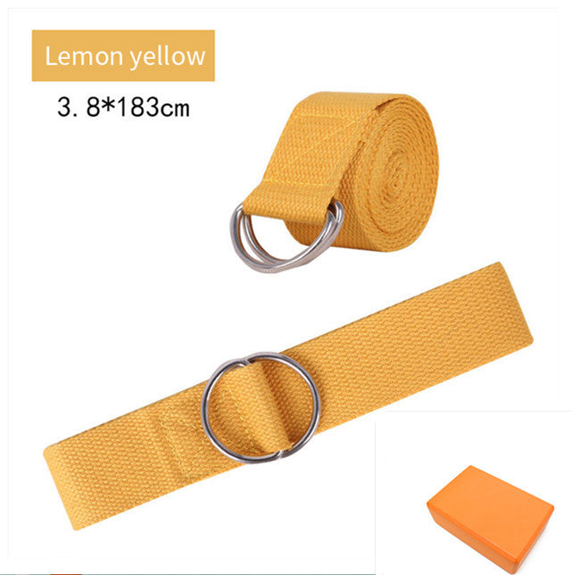 Pure Cotton Yoga Stretch Belt Fitness Tension Belt