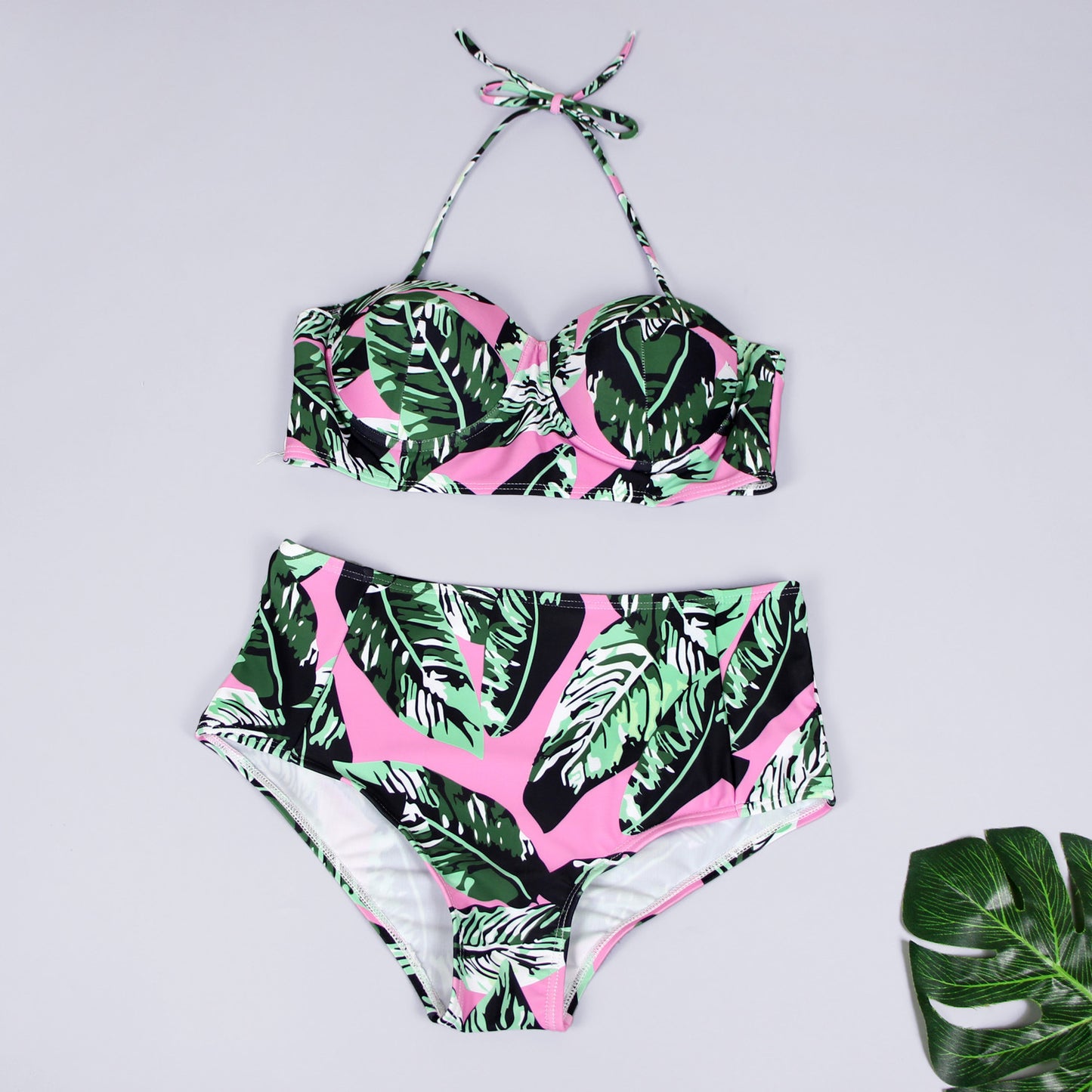 Ladies Swimsuit Fashion Print Ladies Split Swimsuit Sexy Bikini