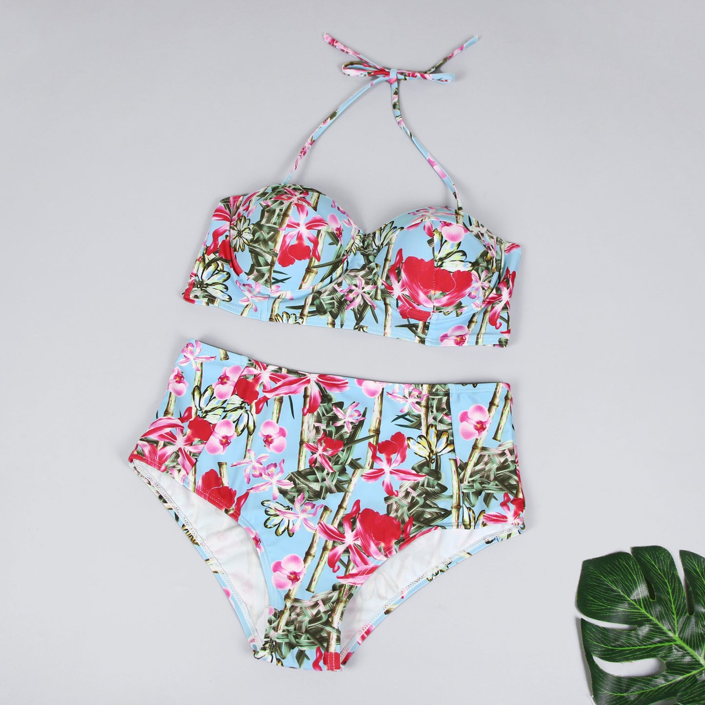 Ladies Swimsuit Fashion Print Ladies Split Swimsuit Sexy Bikini