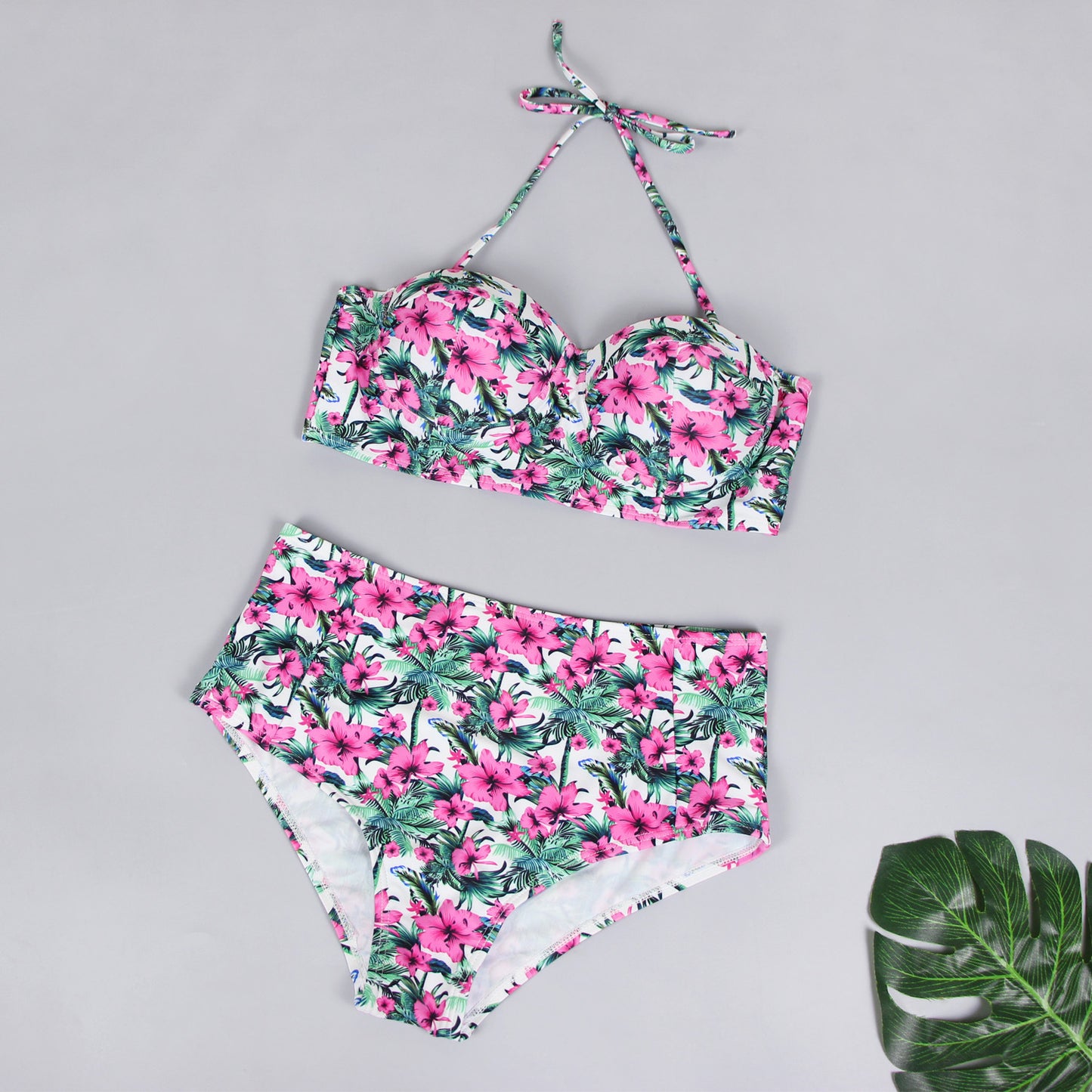 Ladies Swimsuit Fashion Print Ladies Split Swimsuit Sexy Bikini