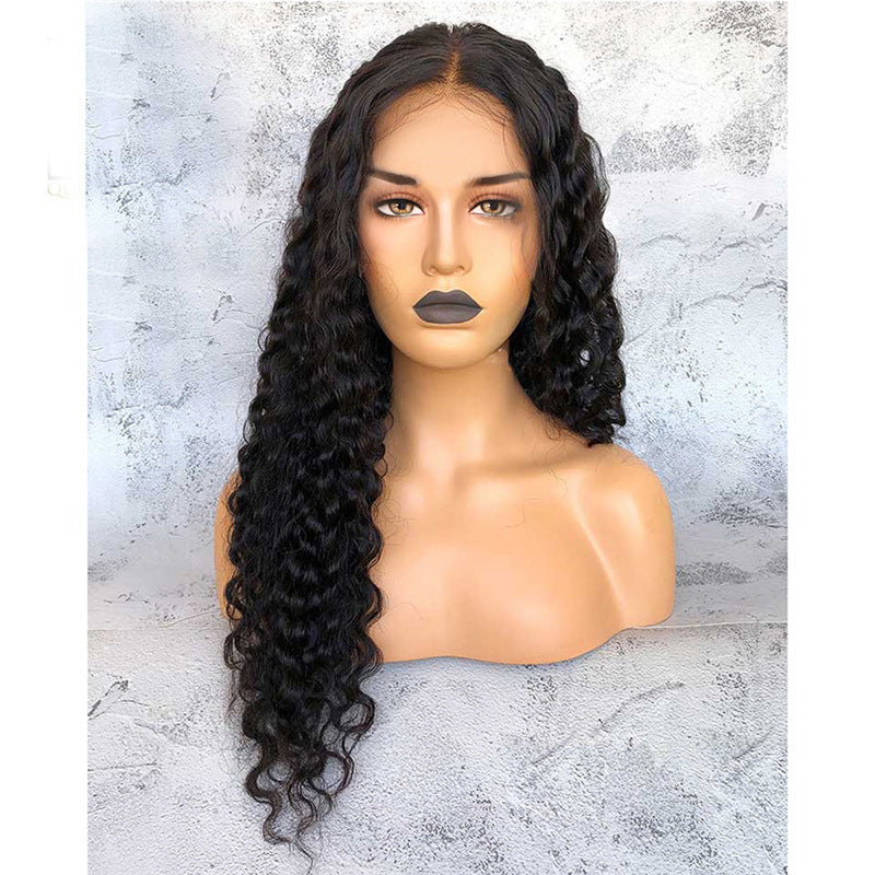 Wig Ladies Mid-length Curly Hair Hand-wrapped Small Curls