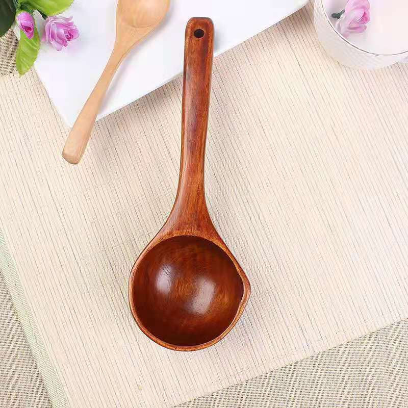 Wooden Water Scoop Creative Wooden Bowl With Handle