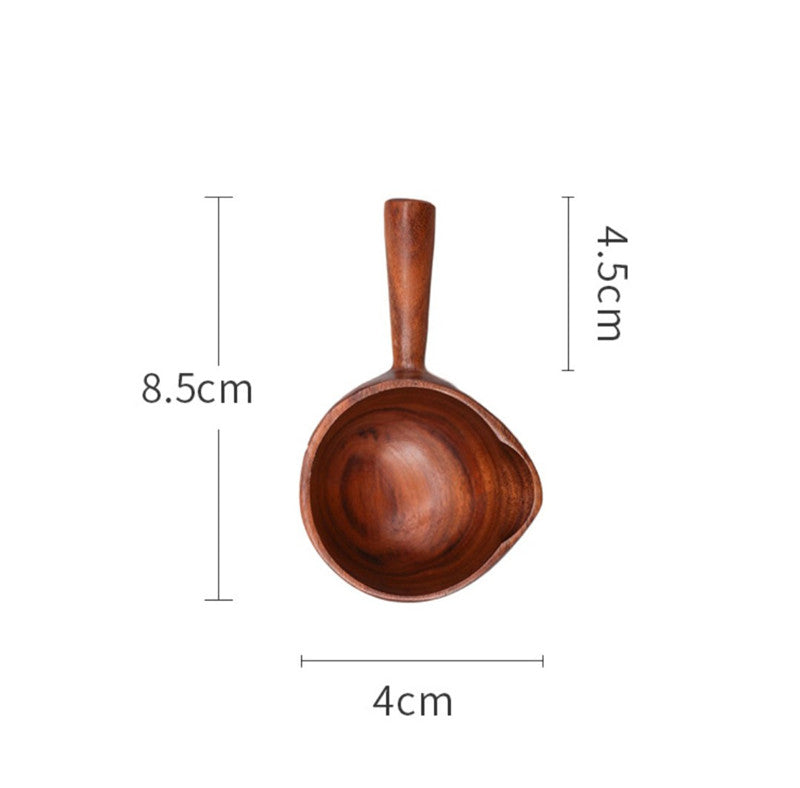 Wooden Water Scoop Creative Wooden Bowl With Handle