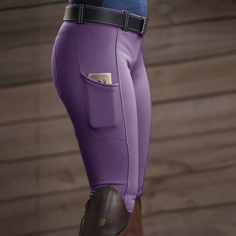 Stretch Equestrian Hip-Lifting Pants: Comfortable Casual Wear for Ladies