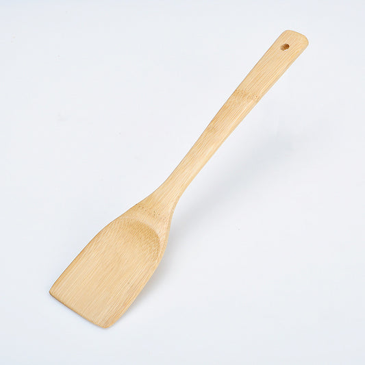 Bamboo Wooden Spoon Square Shovel Smokeless Spatula