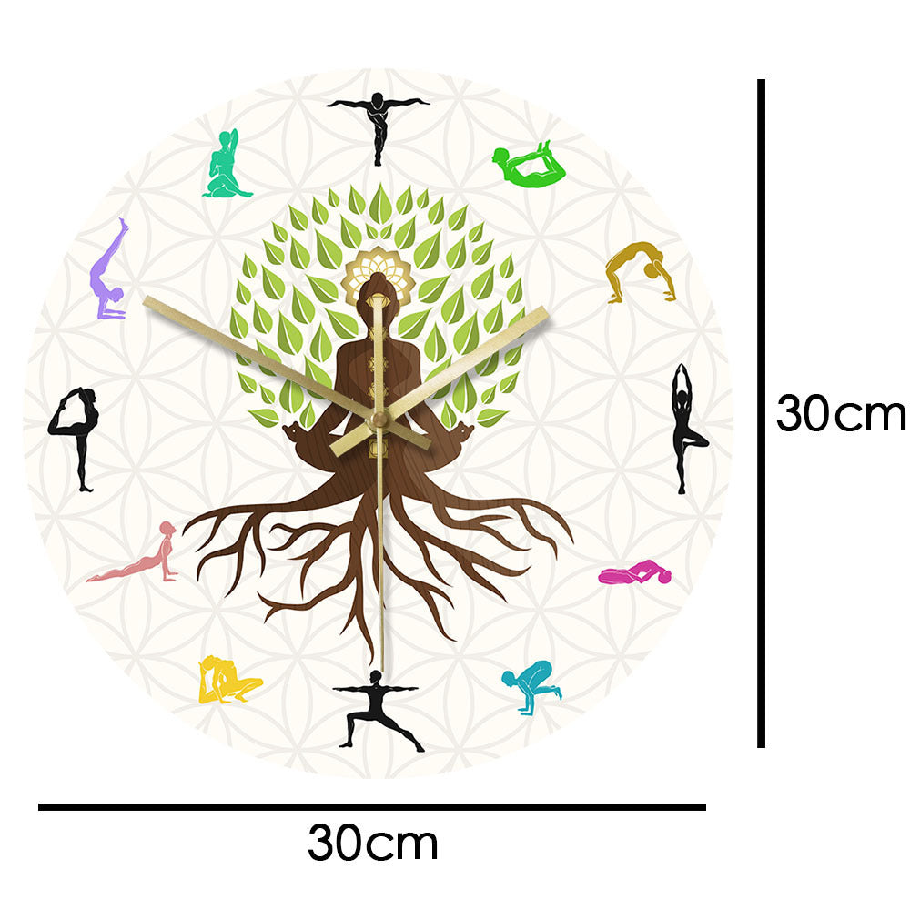 Yoga Action Personality Clock Wall Clock