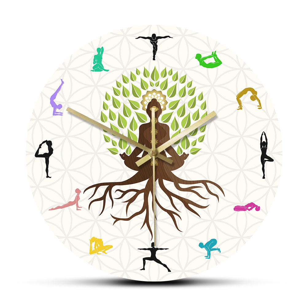 Yoga Action Personality Clock Wall Clock