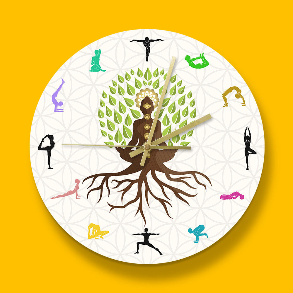 Yoga Action Personality Clock Wall Clock