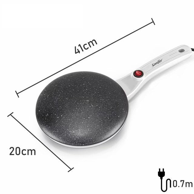 Breakfast Crepes Maker Spherical Non-Stick Bakeware Long Handle