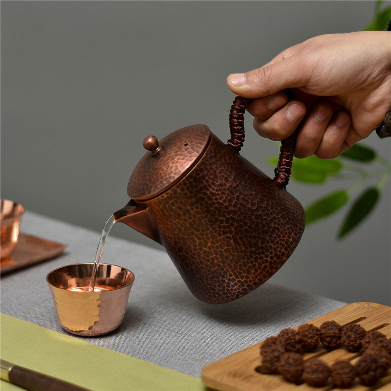 Handmade Small Copper Teapot Pure Copper Teapot Making Teapot