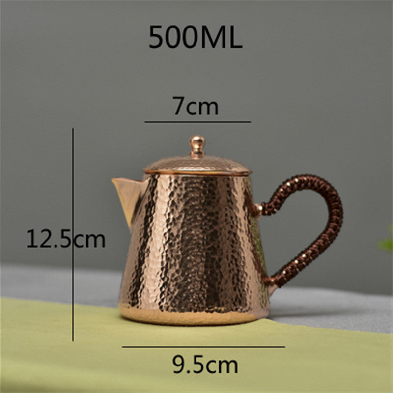 Handmade Small Copper Teapot Pure Copper Teapot Making Teapot