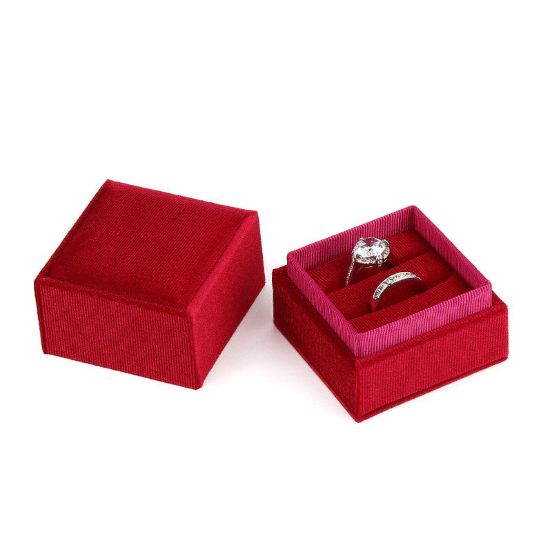 Corduroy jewelry box jewelry box ring bracelet pendant box jewelry earrings packing box manufacturers wholesale