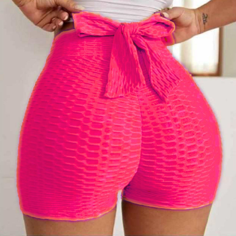 Jacquard Yoga Bubble Pants Damen Sportshorts