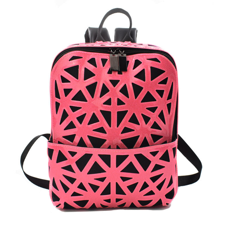 Geometric Diamond Backpack Ladies Hollow Geometric Backpack