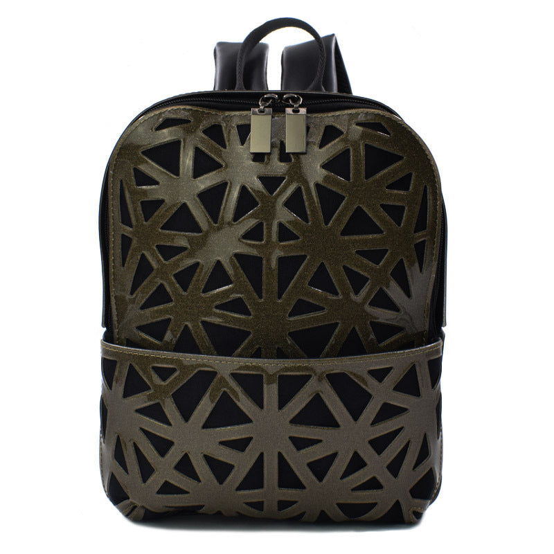 Geometric Diamond Backpack Ladies Hollow Geometric Backpack