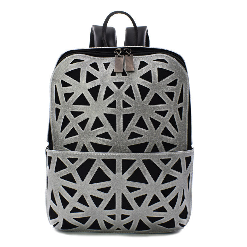 Geometric Diamond Backpack Ladies Hollow Geometric Backpack