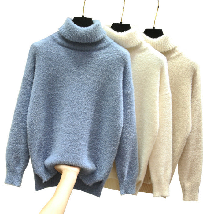 Collar Winter Thick Chenille Sweater