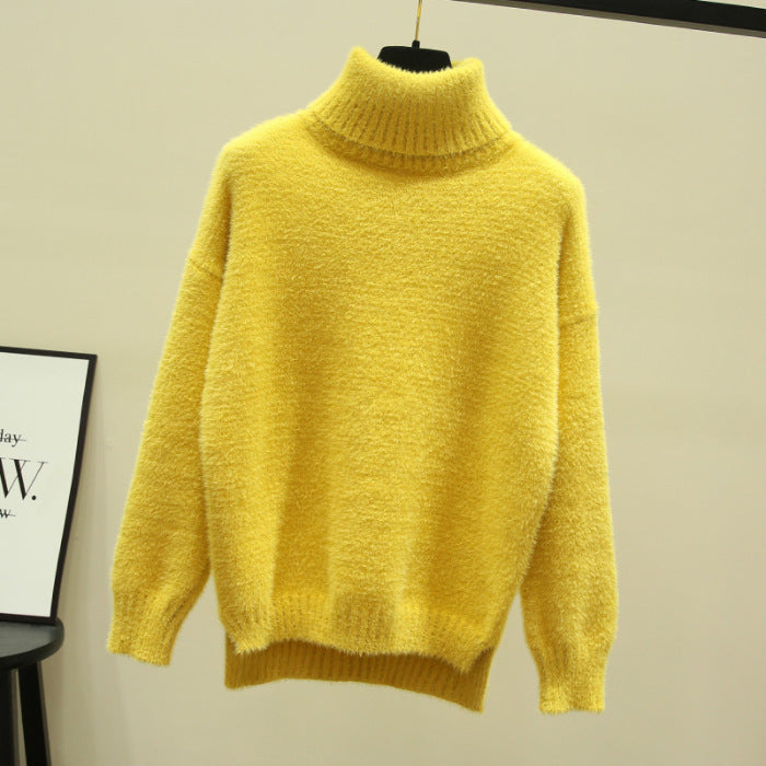 Collar Winter Thick Chenille Sweater