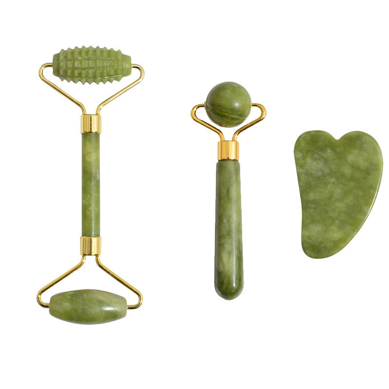 Massage Roller With Three Sets Of Facial Jade Massager