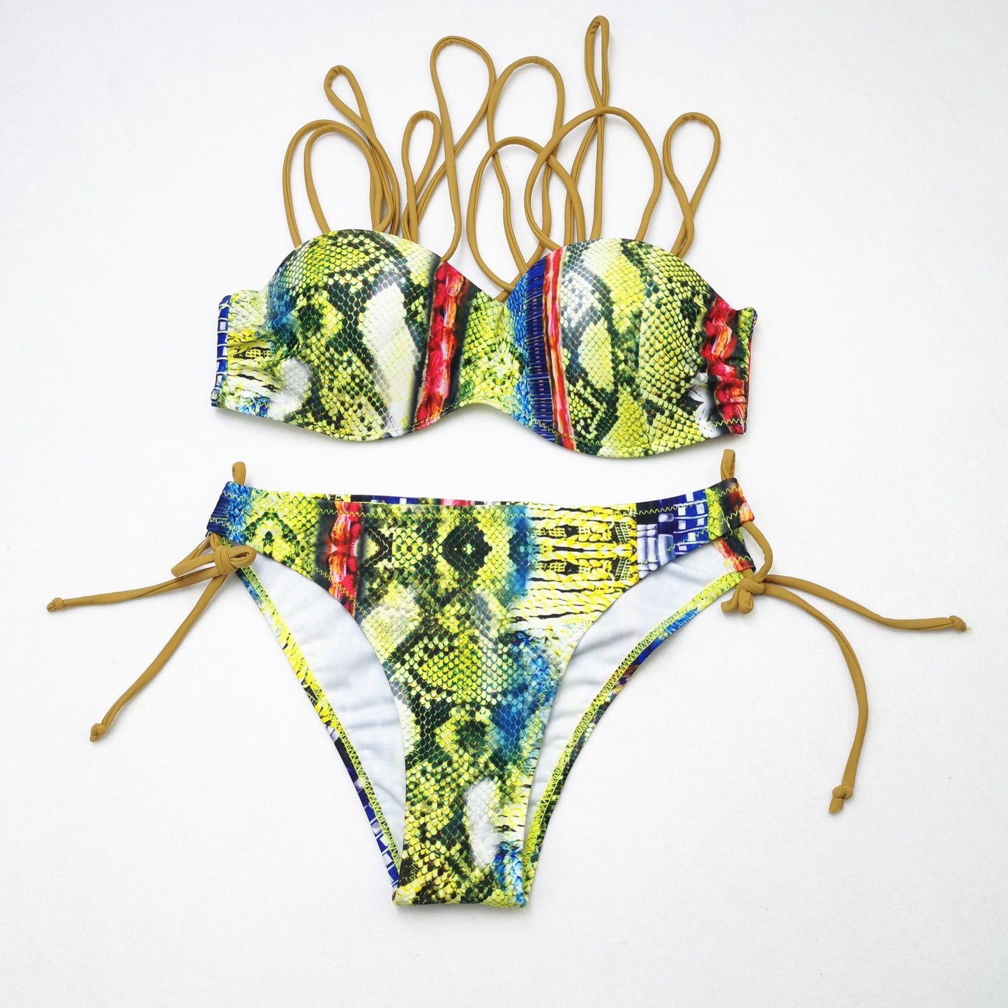 Ladies Bikini Print Split Swimsuit Swimwear