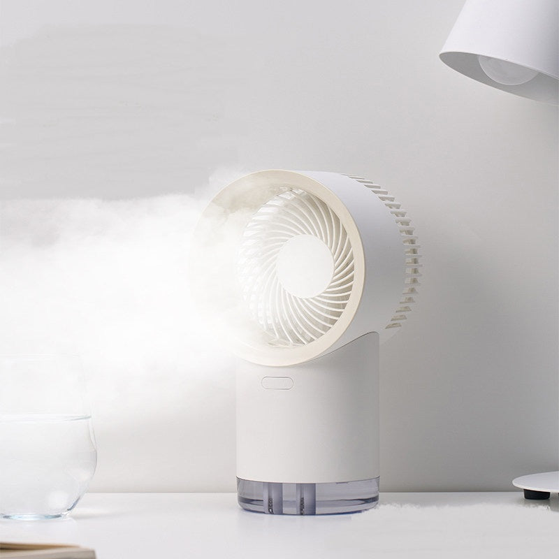 Desktop Cooling Fan Humidification And Moisturizing Spray Mute