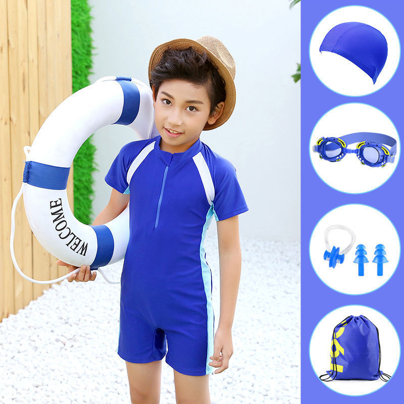 Children's sun protection one-piece swimsuit