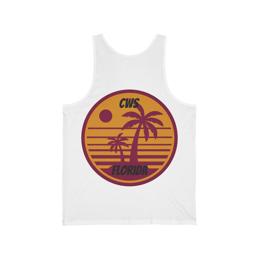 CWS Florida Unisex Jersey Tank By Cozy Winter Store