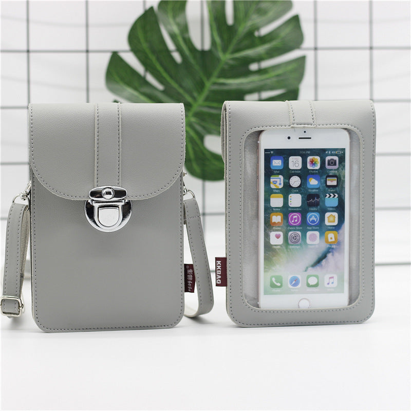 Touch screen mobile phone coin purse