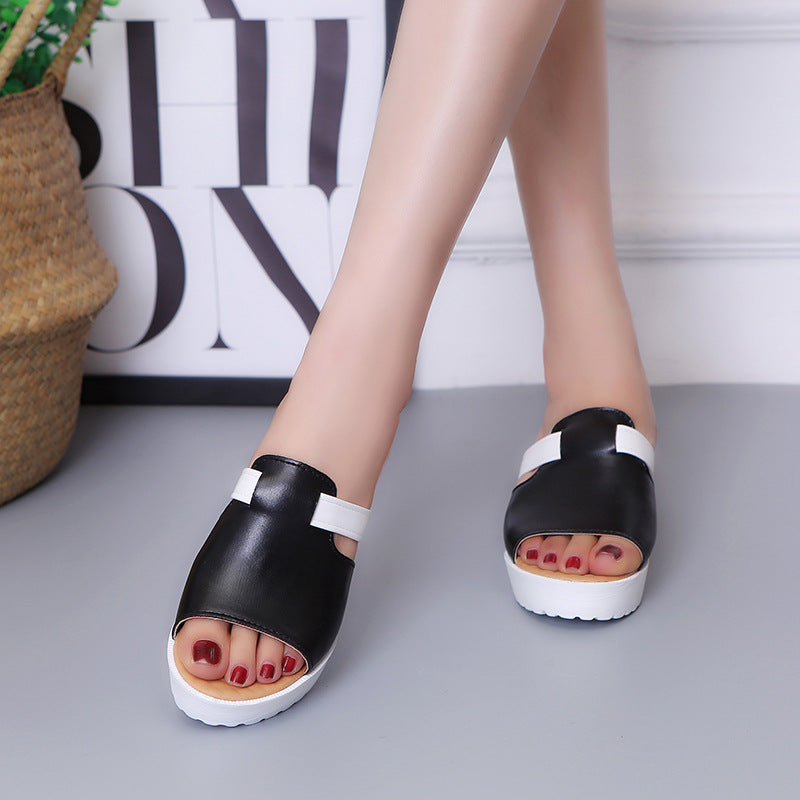 HeelEase: Stylish wedge heels combined with the comfort of slippers.