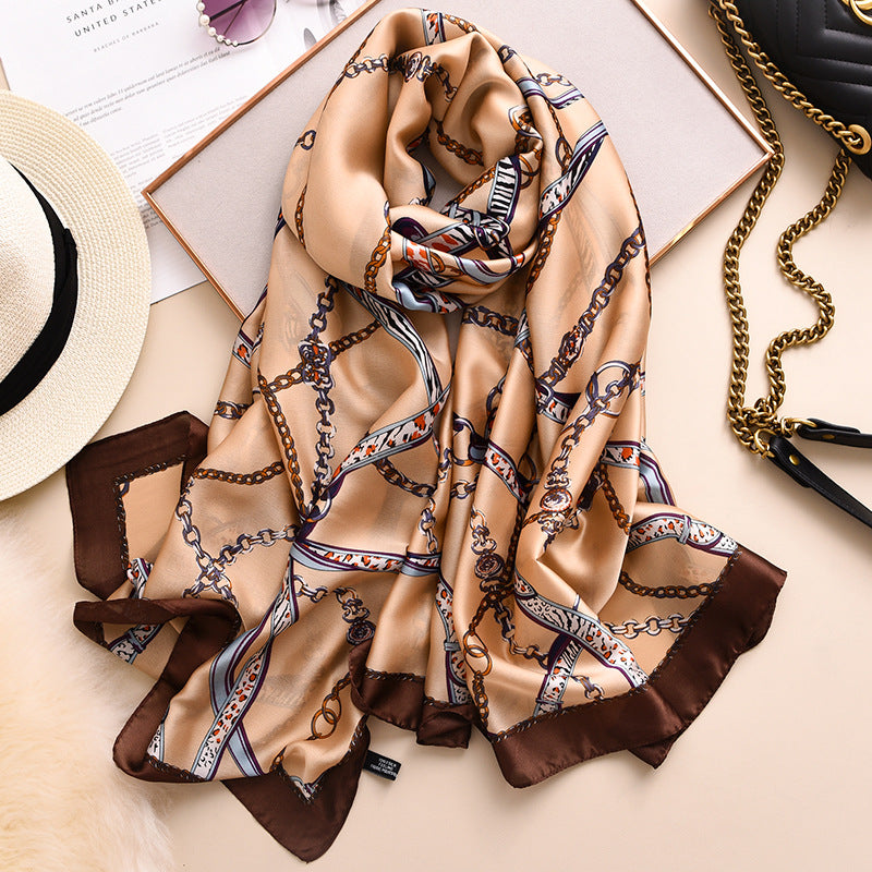 Silk like warm scarf