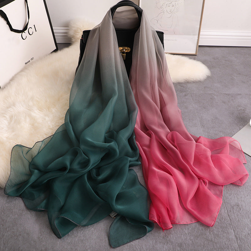 Long padded decorative shawl scarf