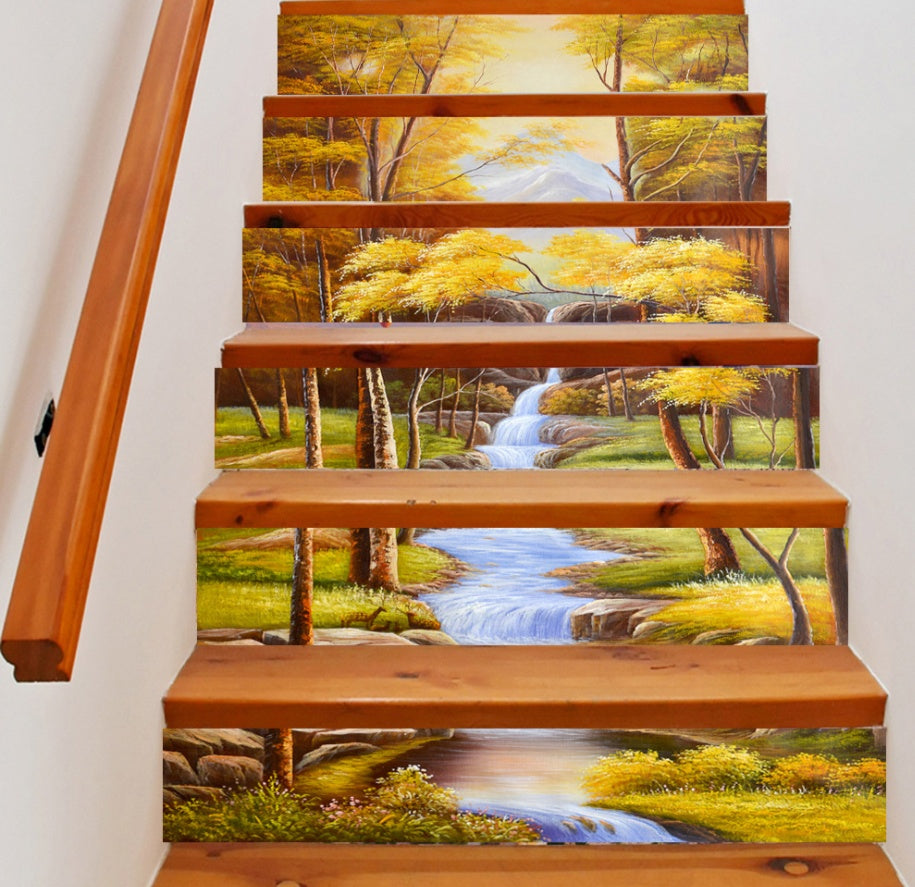 Self-adhesive stairs stickers