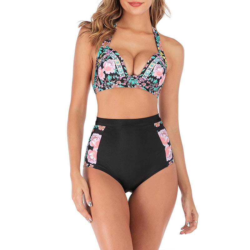 Ladies split swimsuit