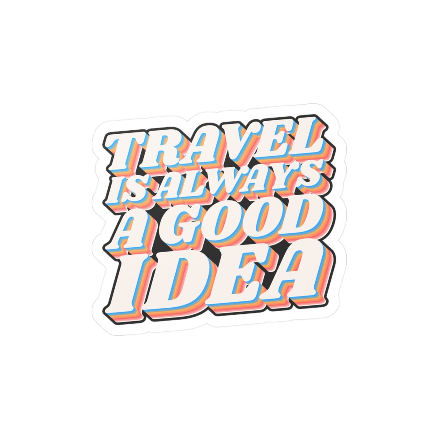 CWS Campa "Travel is Good" Kiss-Cut Vinyl Decals