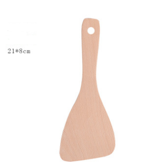 Unpainted wooden shovel wooden spoon non-stick special shredder long handle spoon