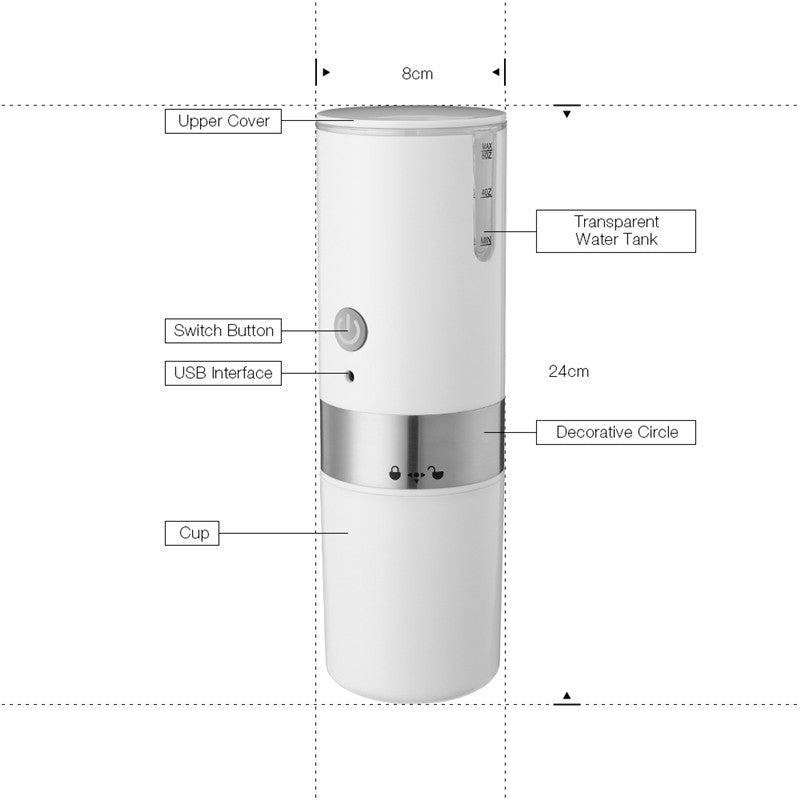 200ml Mini-Kaffeemaschine 