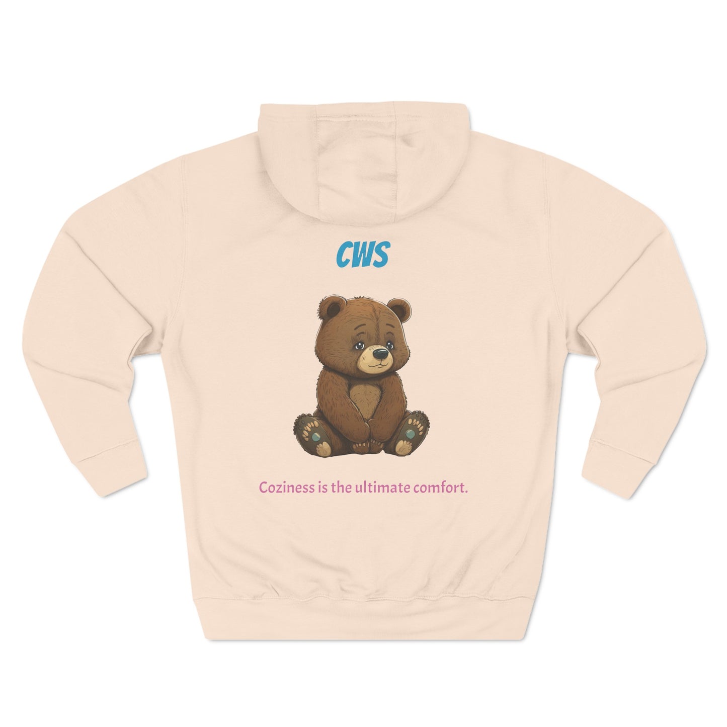 CWS Cozy Bear Three-Panel Fleece Hoodie By Cozy Winter Store