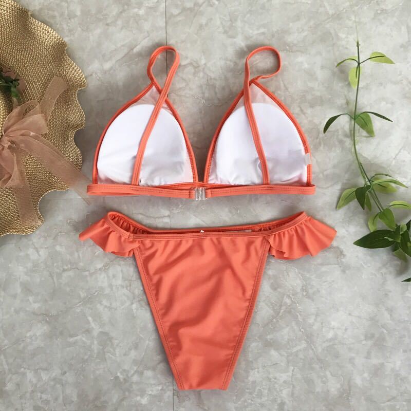 Explosive ruffled bikini