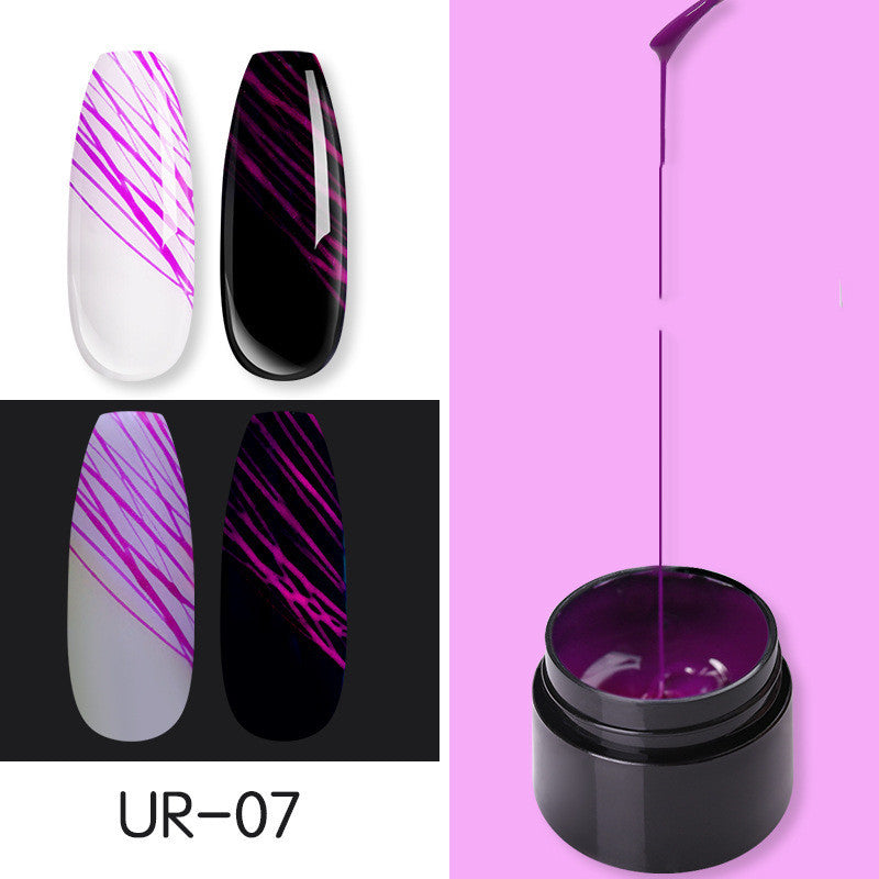 Maniküre Leuchtende Nailart Spinnennagelgel UV-Nagellack