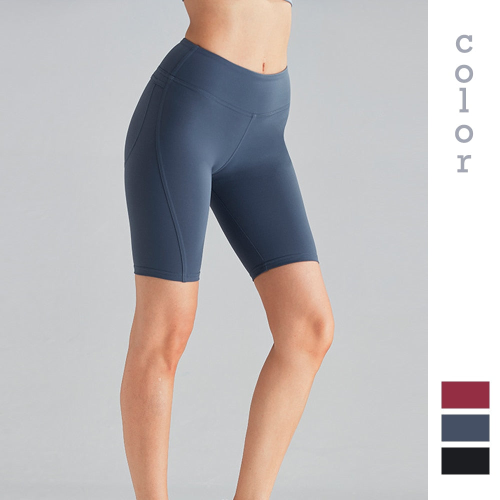 Stretch and quick-drying fitness five-point shorts