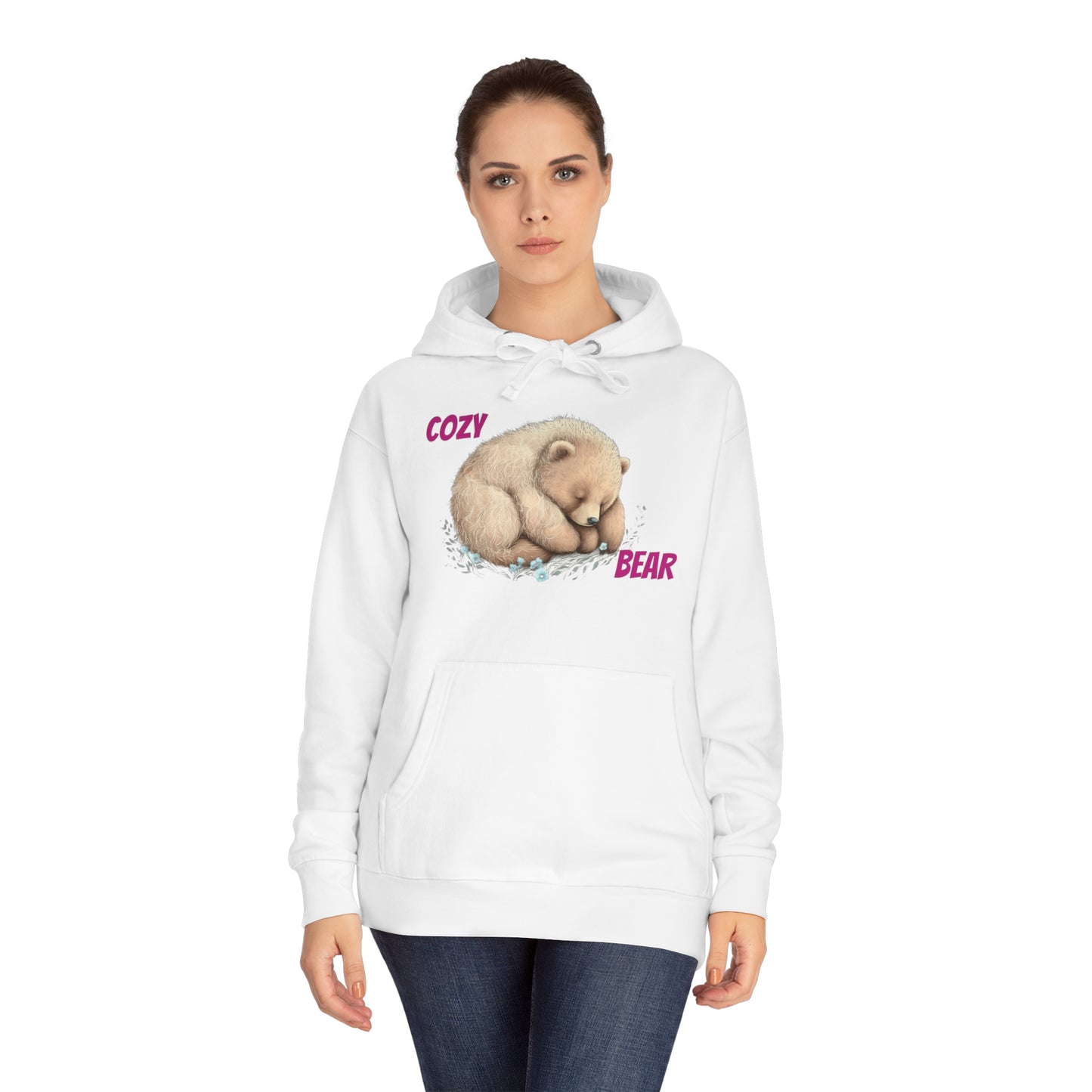 CWS Cozy Bear Unisex Fleece Hoodie By Cozy Winter Store