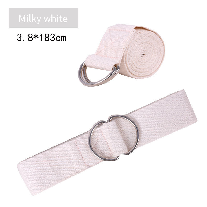 Pure Cotton Yoga Stretch Belt Fitness Tension Belt