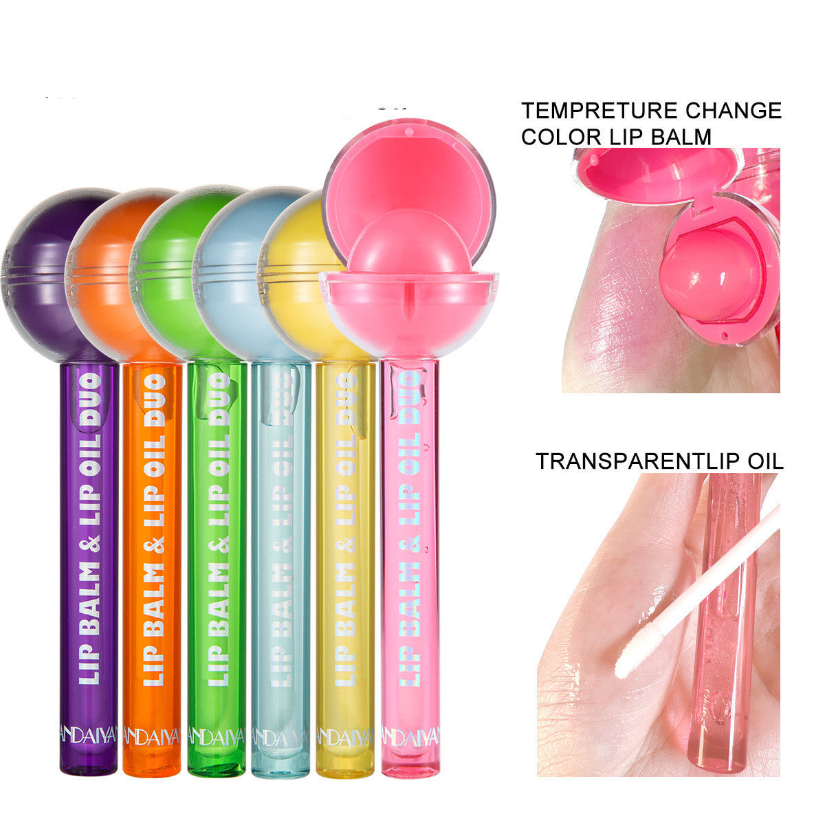 Two-in-one Lollipop Color Changing Lipstick