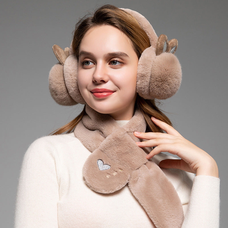 Fur Ball Warm-keeping Earmuffs Women