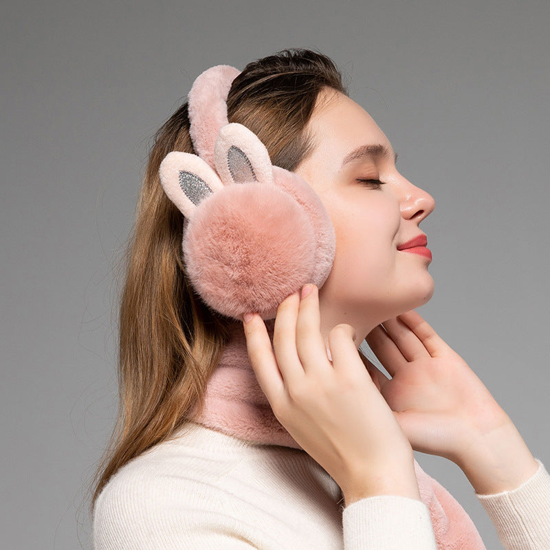 Fur Ball Warm-keeping Earmuffs Women